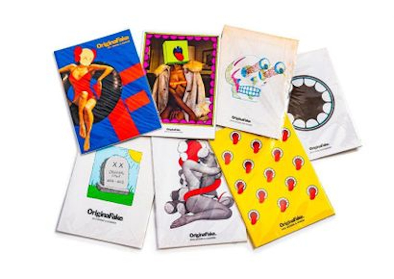 SET OF 7 ORIGINALFAKE CATALOGS by Kaws