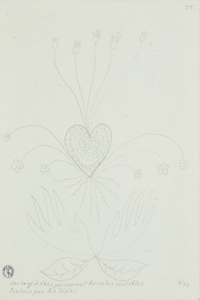 FAIRY FINGERS RUN THE STRINGS SENSITIVES STRENGTHENED BY DESIRES by Leopold Survage