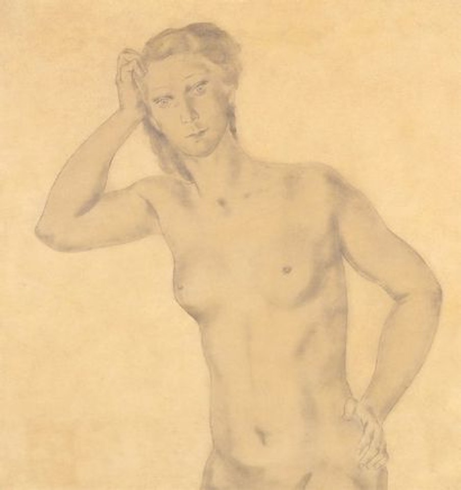 Female nude by Leonard Tsuguharu Foujita