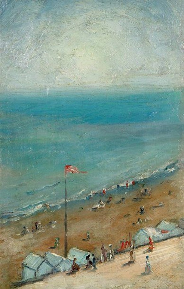 Panoramic view of the beach by Willard Leroy Metcalf