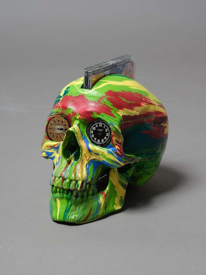 The Hours Spin Skull by Damien Hirst