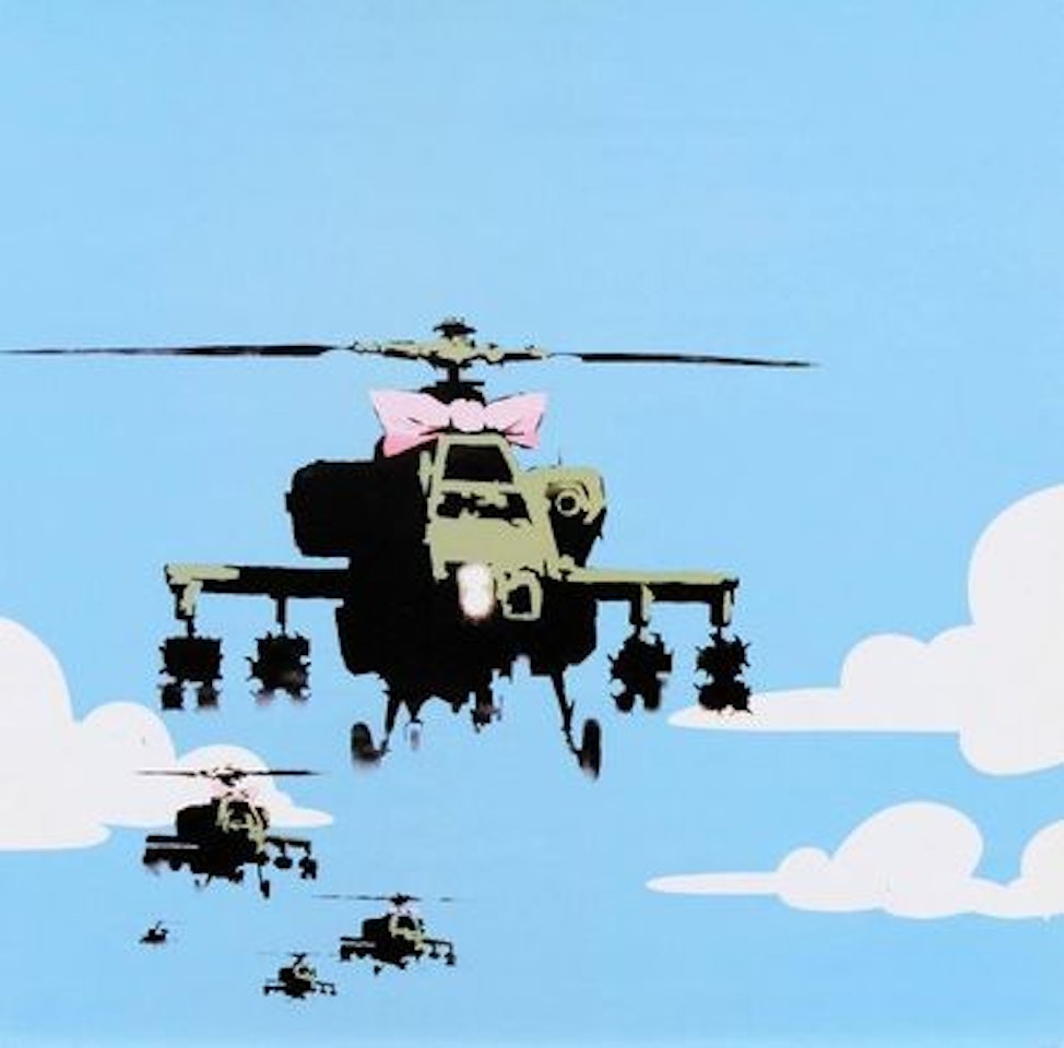 Dirty funker; Flat Beat (Happy Choppers) by Banksy