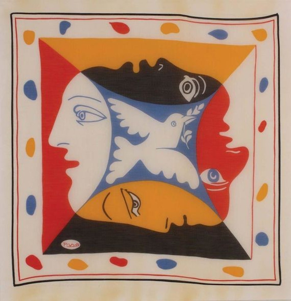 Figure with Doves by Pablo Picasso