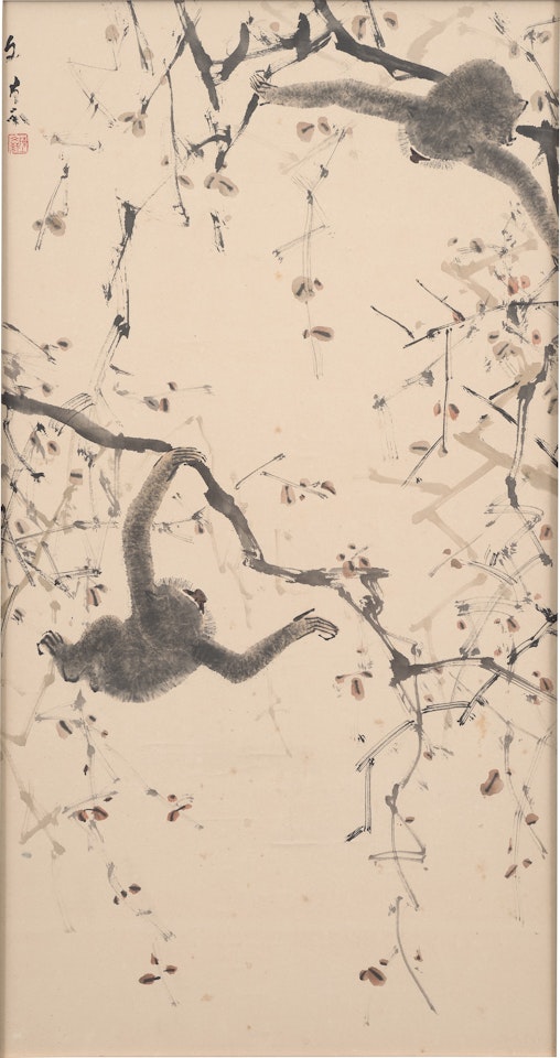 Two Gibbons by Chen Wen Hsi