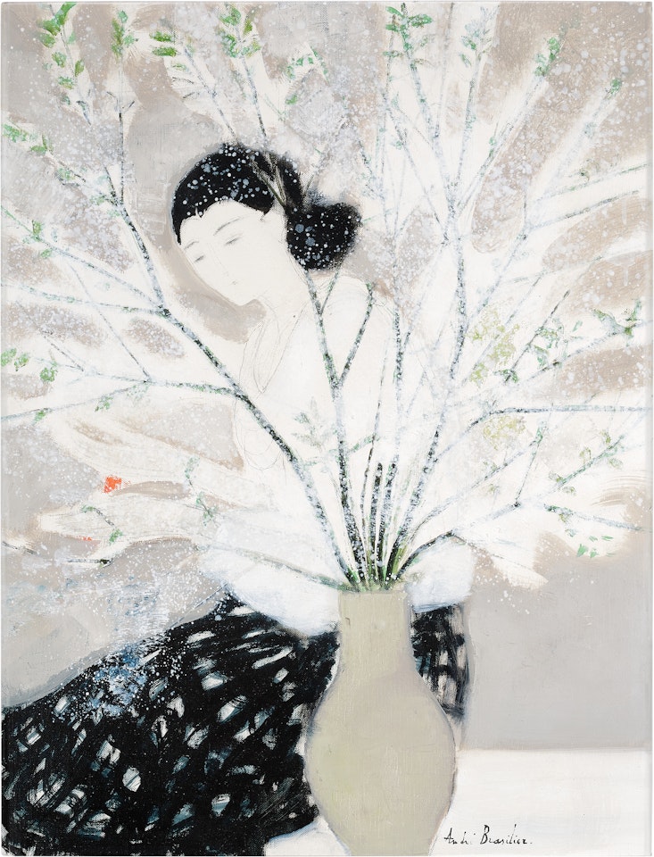 Le Bouquet de cerisiers by André Brasilier