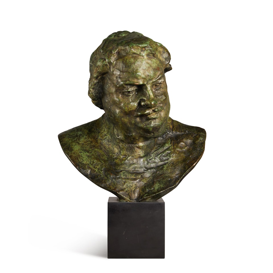 Balzac, étude type C (buste), 2ème version, grand modèle – variante avec épaules arrondies by Auguste Rodin