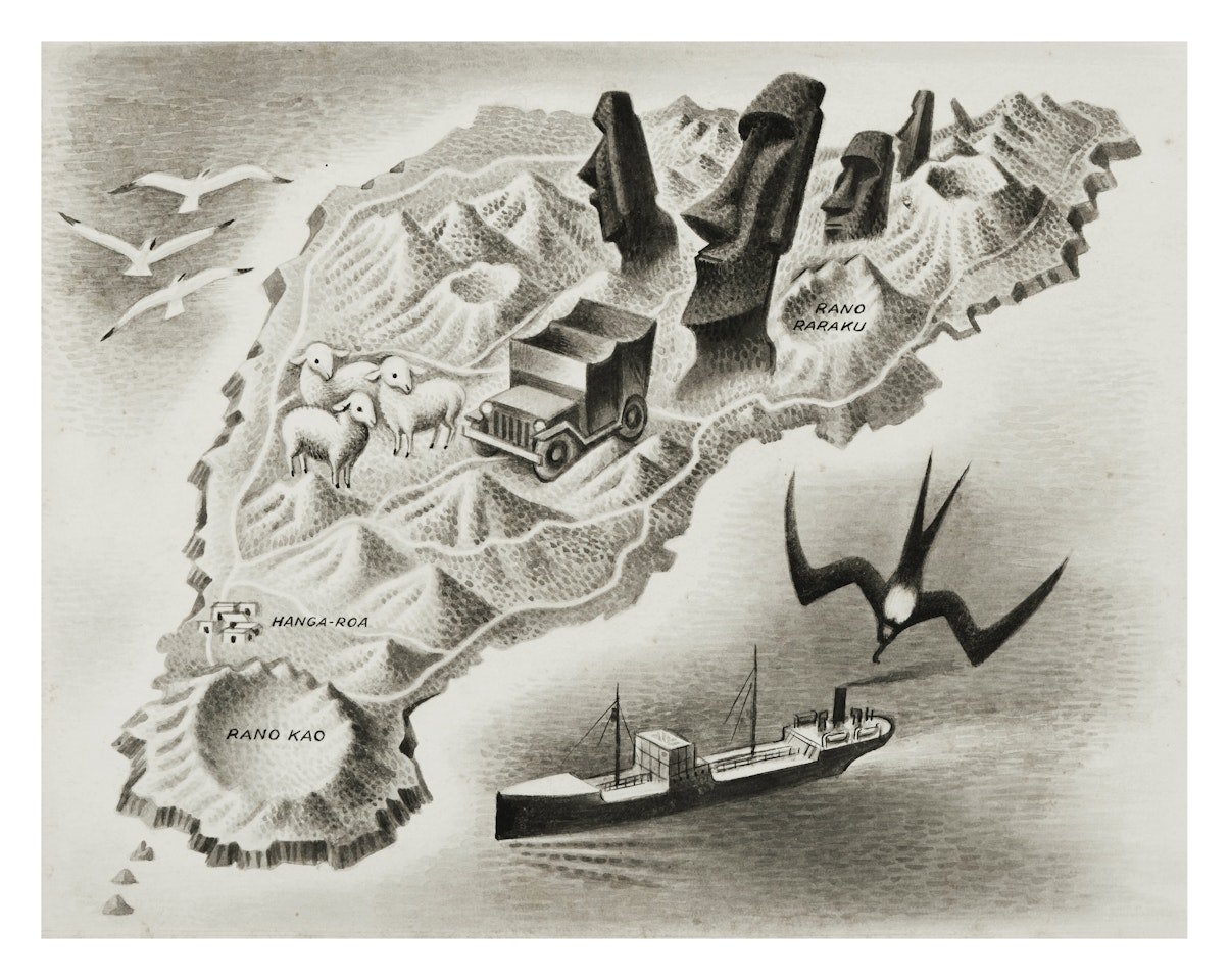 Mysterious Easter Island by Miguel Covarrubias