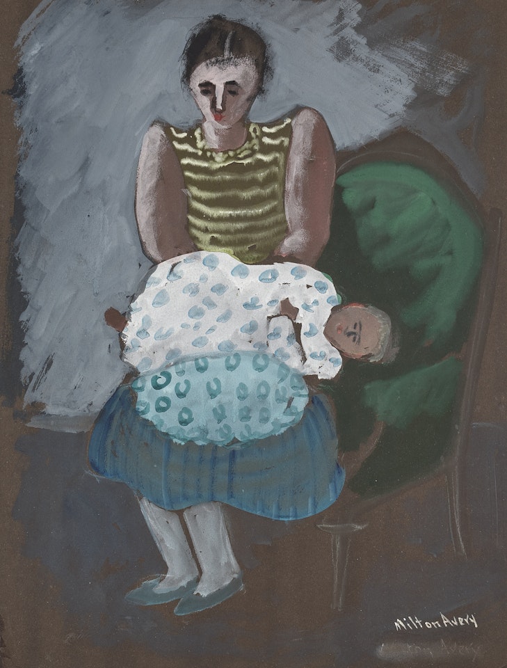 Untitled (Mother and Child) by Milton Avery
