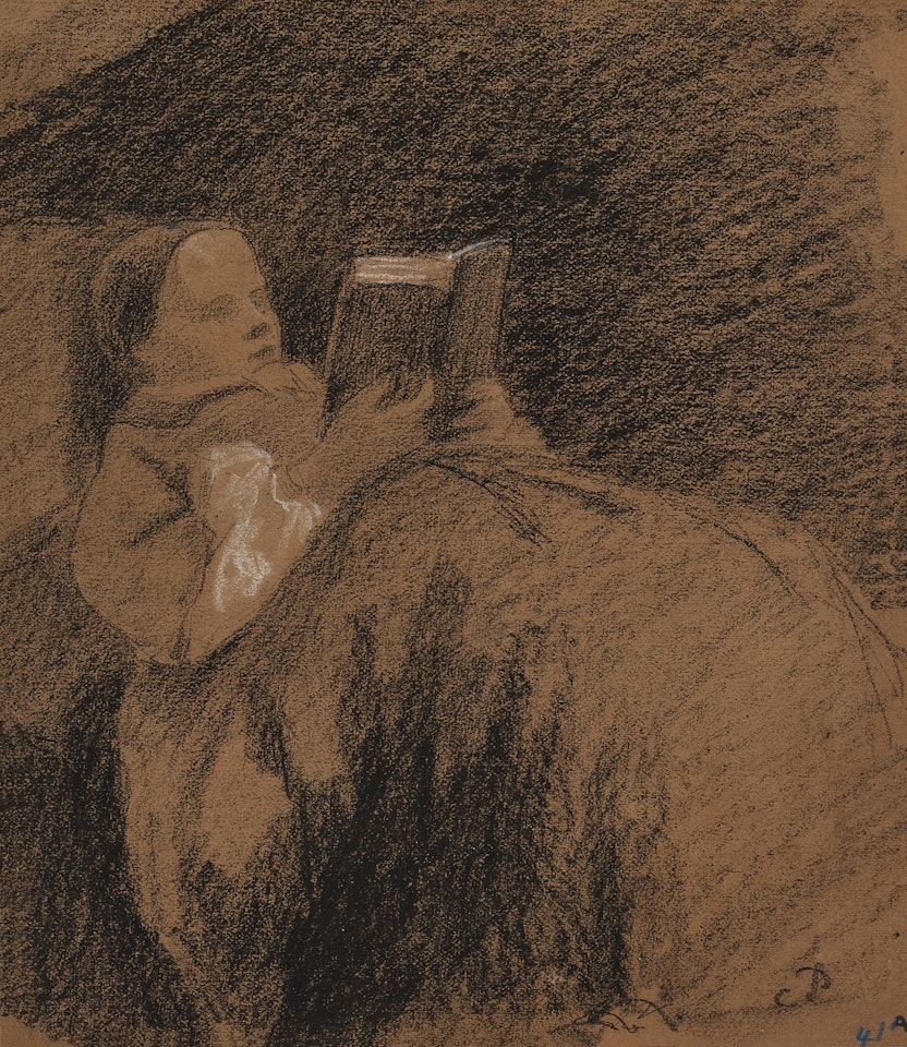 Femme lisant by Camille Pissarro