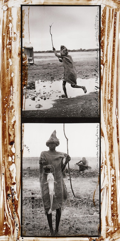 Ebei in Action, Catfishing at Moite Bay, Lake Rudolf by Peter Beard