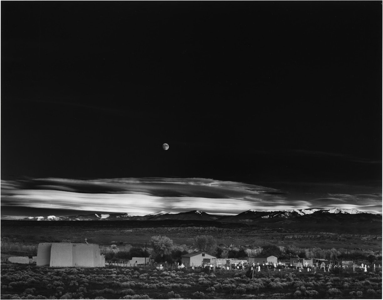 Moonrise, Hernandez, New Mexico by Ansel Adams
