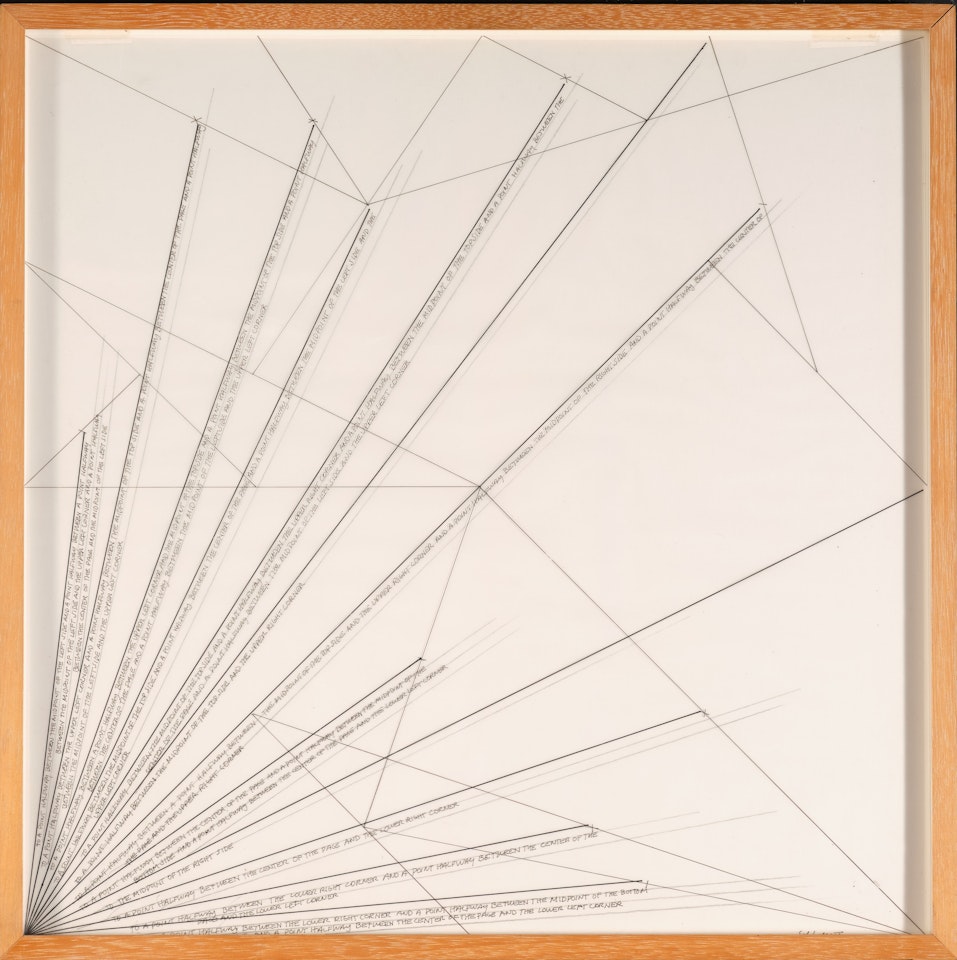 Lines from One Corner by Sol LeWitt