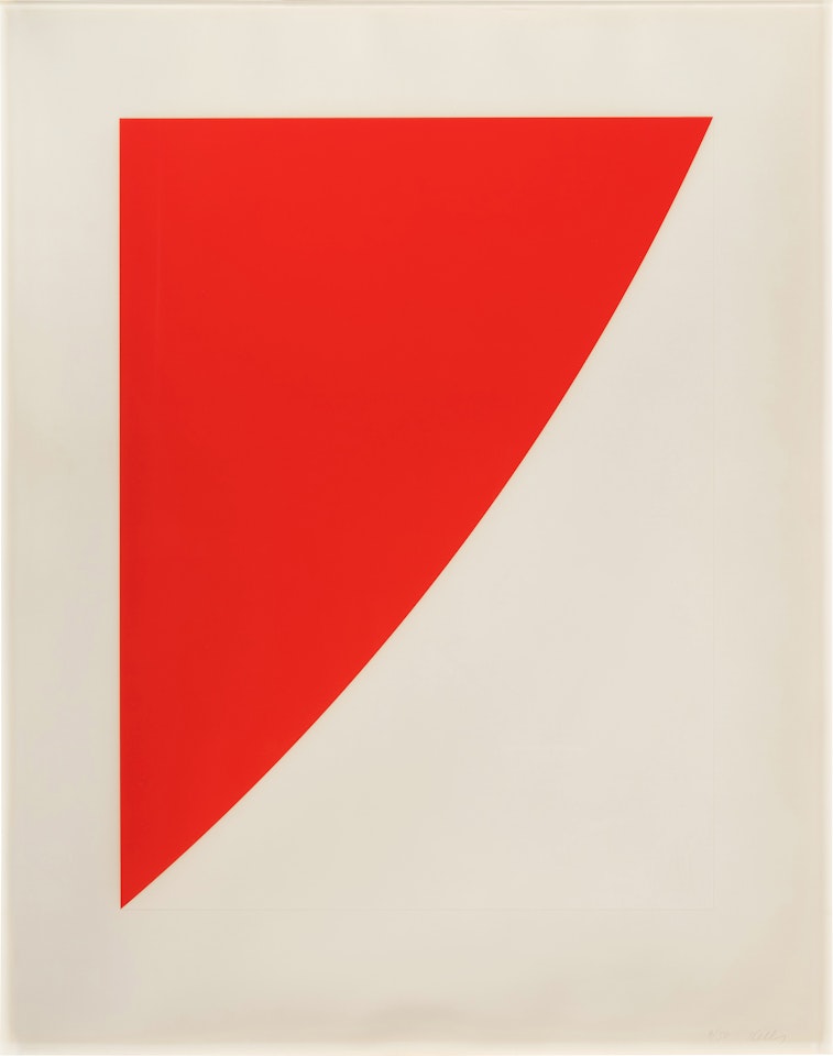 Red Curve (Radius of 8'), from Second Curve Series by Ellsworth Kelly