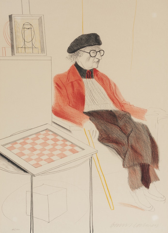 Man Ray, from Homage to Man Ray by David Hockney