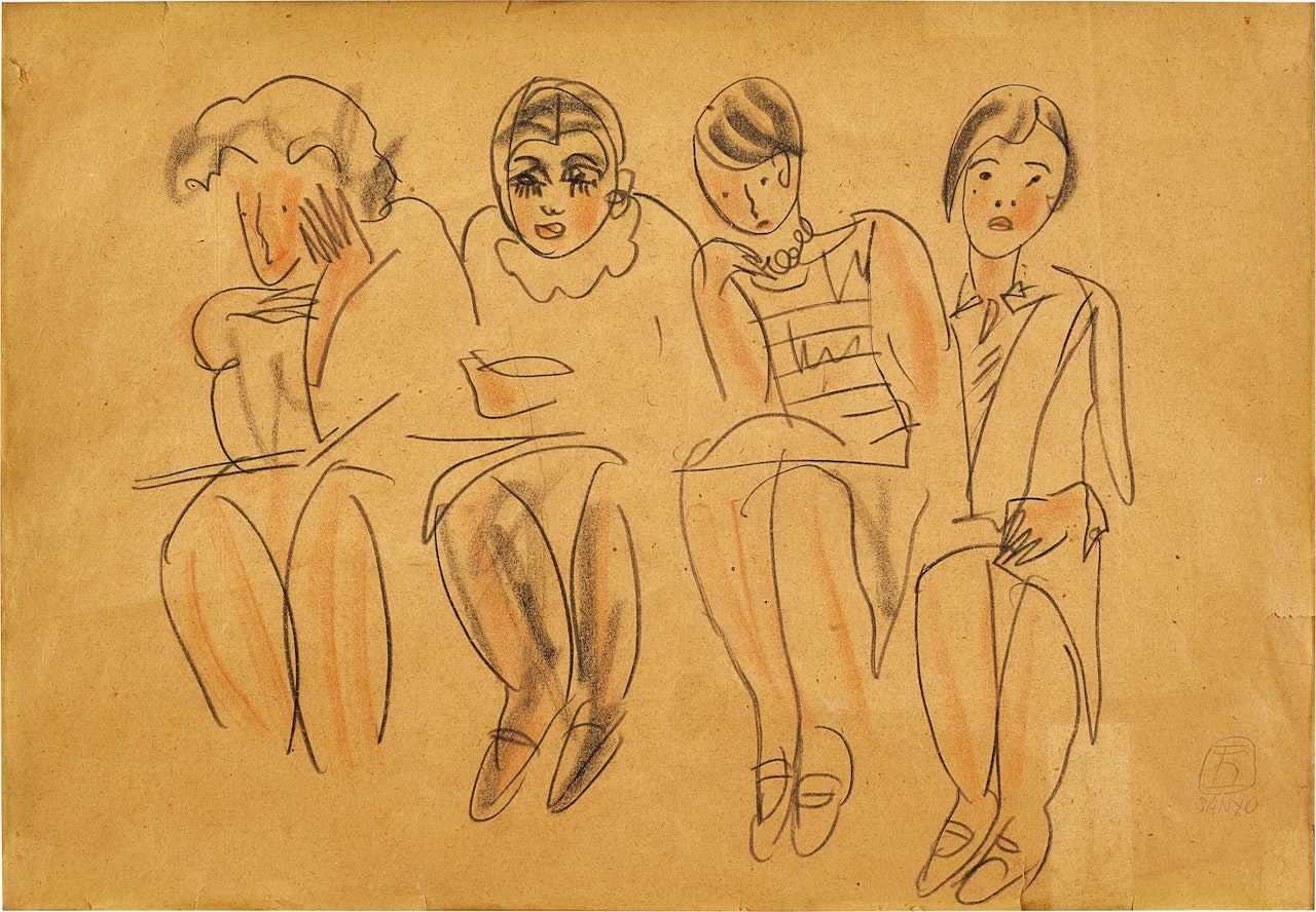 Four sisters by Sanyu