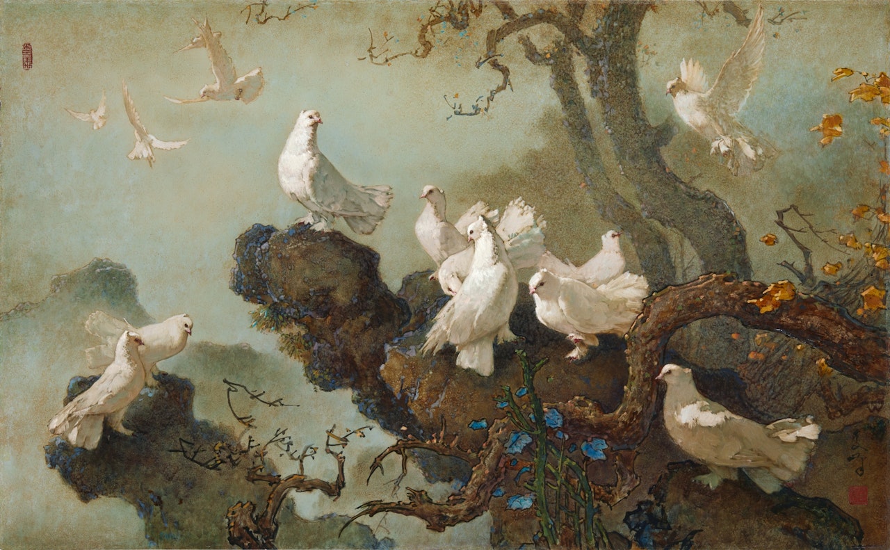 Doves  by Lee Man Fong