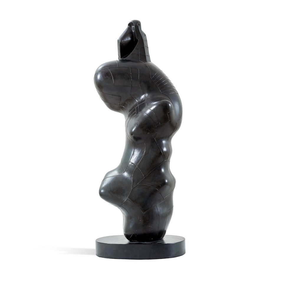 Three-quarter figure: lines by Henry Moore