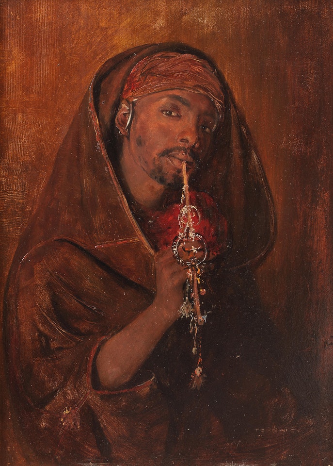 The smoker by Gyula Tornai