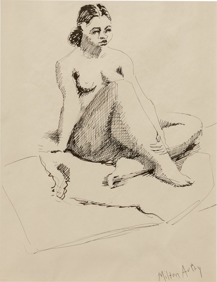 Seated Female Nude by Milton Avery