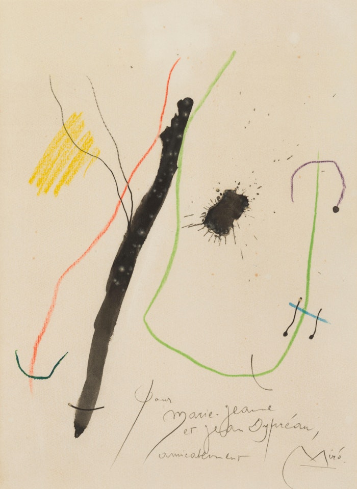 Quelques Fleurs pour mes Amis: Dypréau Plate by Joan Miró