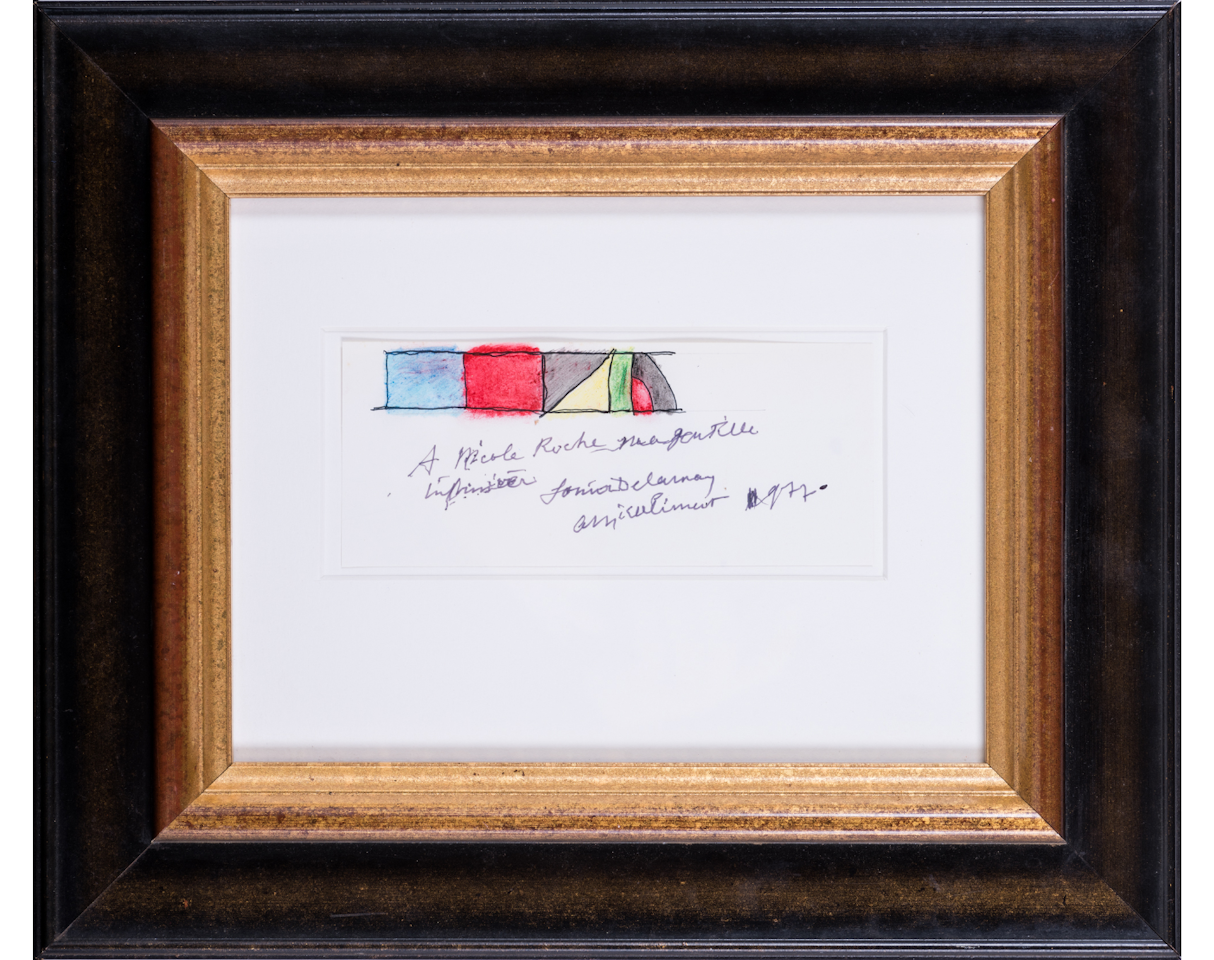 Composition; A divers by Sonia Delaunay