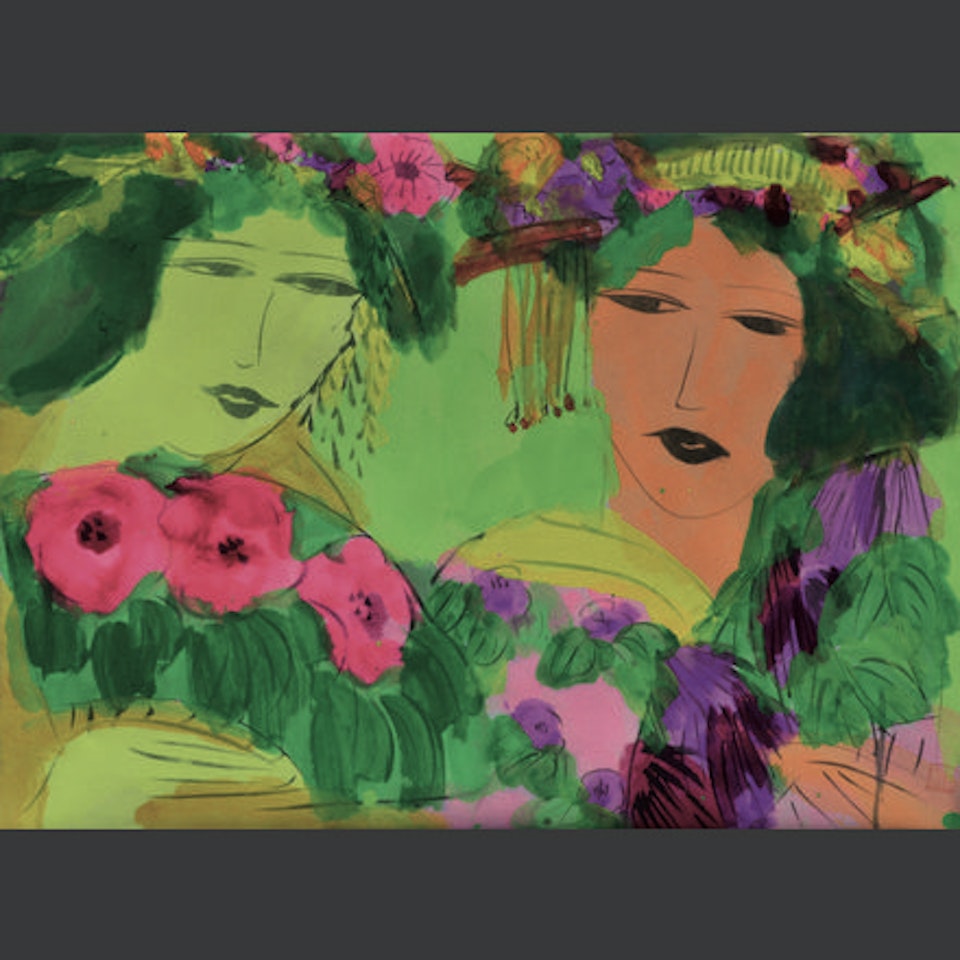Beauties Among the Flowers by Walasse Ting