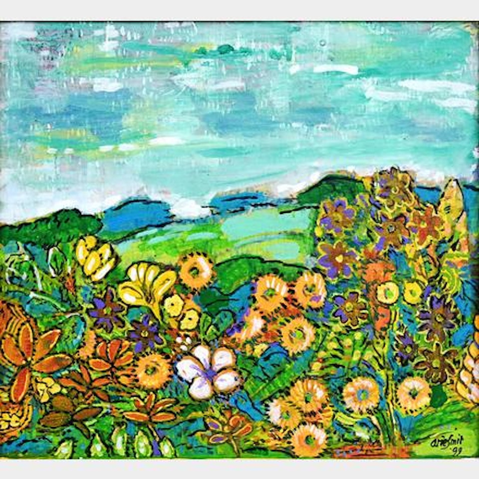 Flower and Hills by Arie Smit