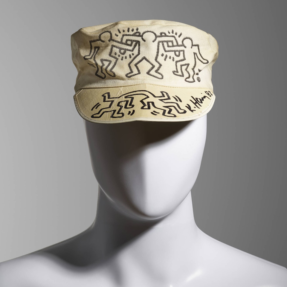 Keith Haring World Tour hat with Dancing Figures drawing by Keith Haring