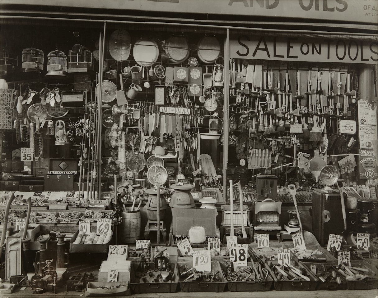 Hardware Store, 316-318, Bowery, Manhattan by Berenice Abbott