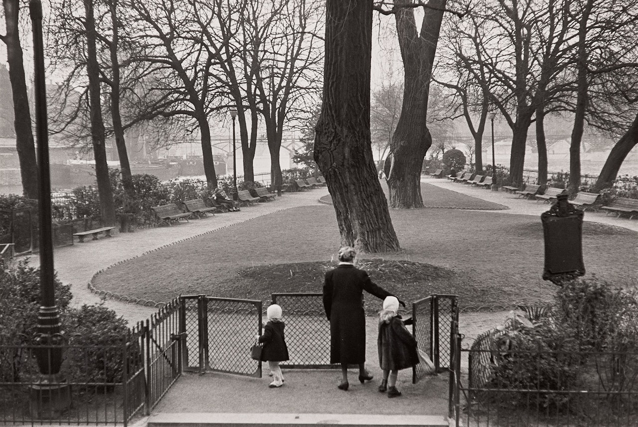 Square du Vert-Galant, Île de la Cité by Henri Cartier-Bresson