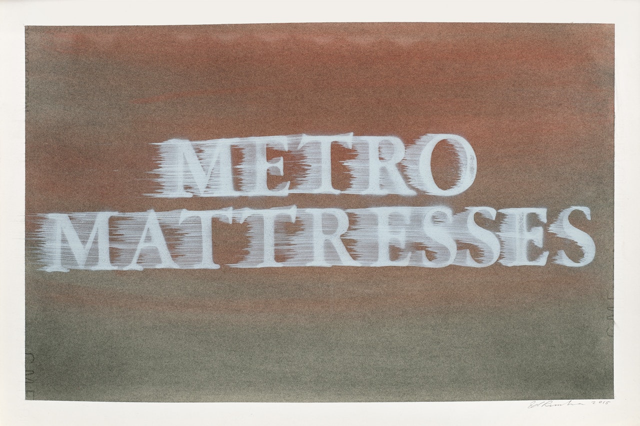 Metro Mattresses #2 by Ed Ruscha