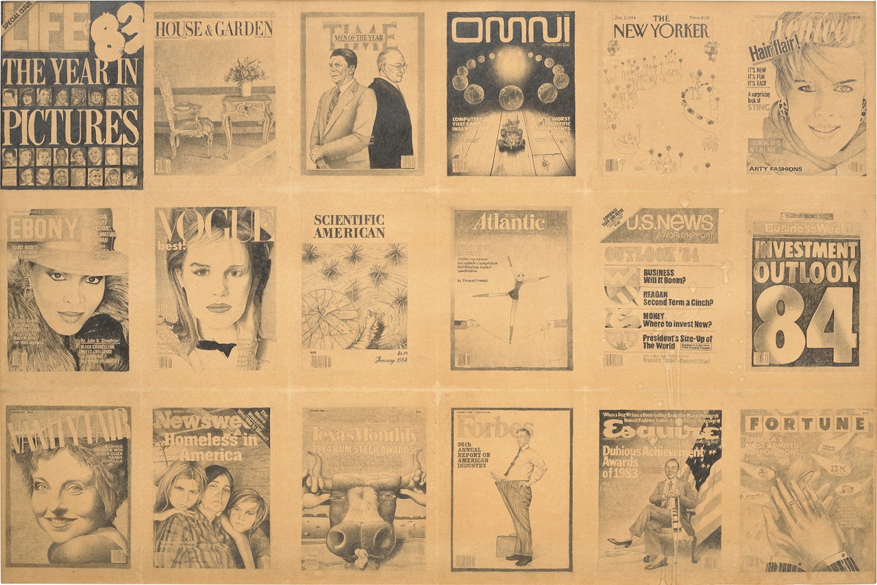Coppertine (gennaio ) by Alighiero Boetti