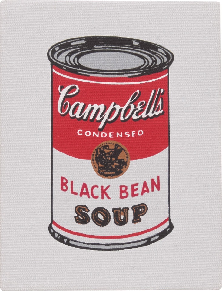 Andy Warhol Campbell's Soup Can - Black Bean by Richard Pettibone