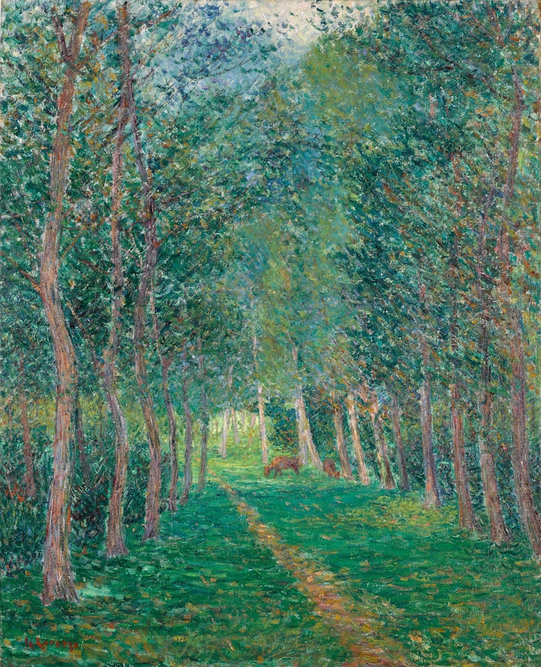 Peupliers en septembre by Gustave Loiseau