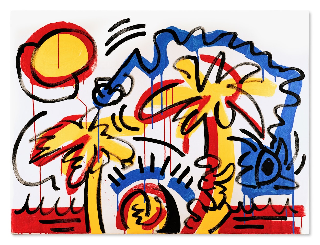 Red-Yellow-Blue #26 by Keith Haring