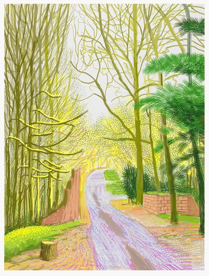 The Arrival of Spring in Woldgate, East Yorkshire in  (twenty eleven) - 30 March by David Hockney