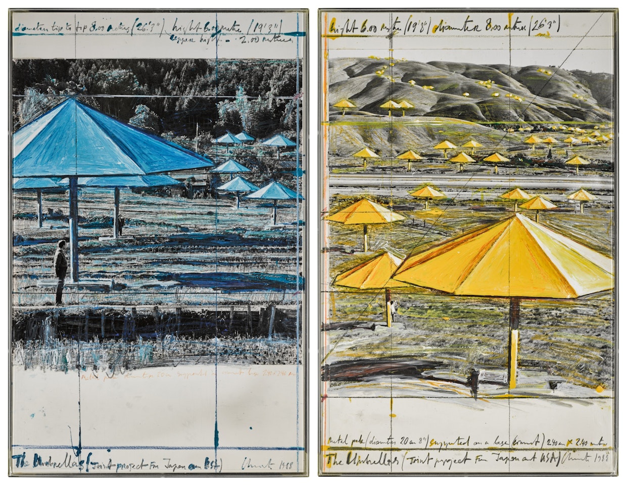 The Umbrellas (Joint Project for Japan and USA) by Christo
