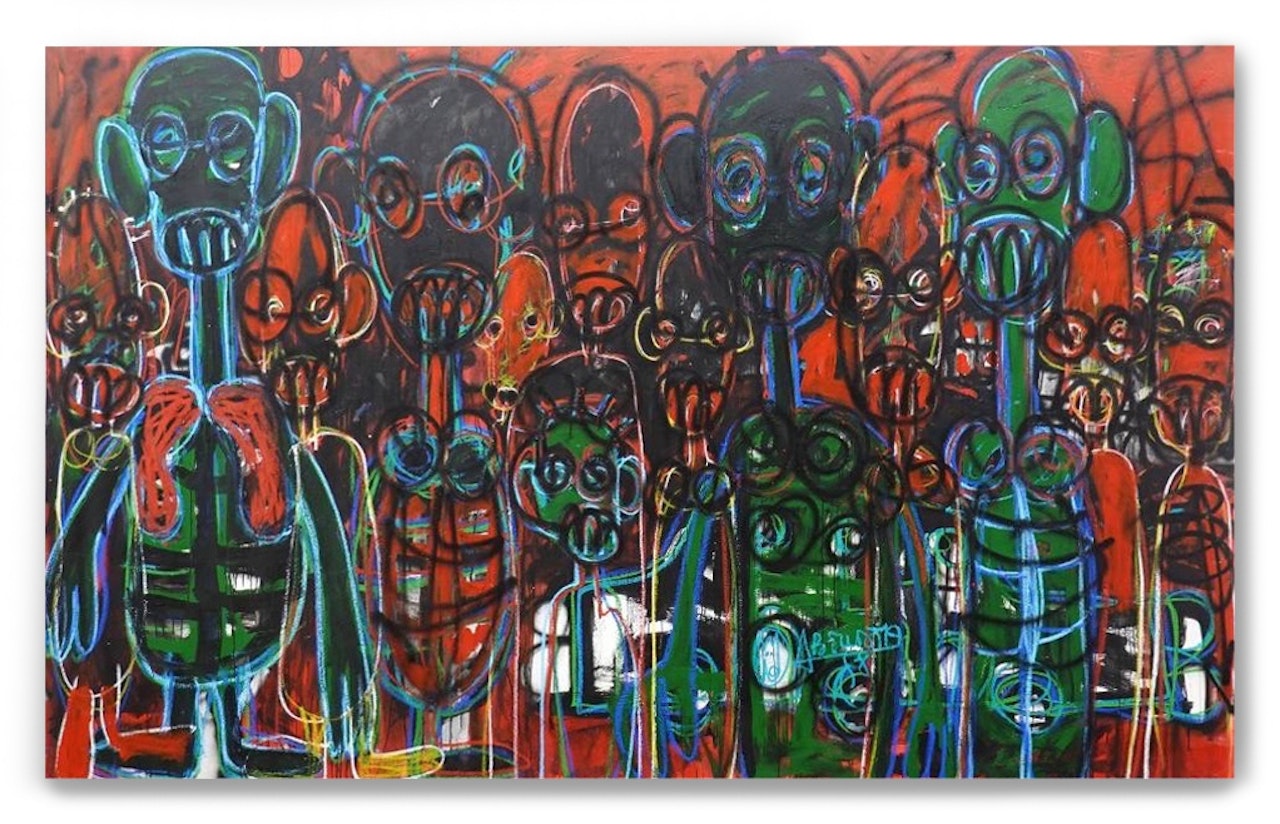 Les Enfants de La Rue by Aboudia Abdoulaye Diarrassouba