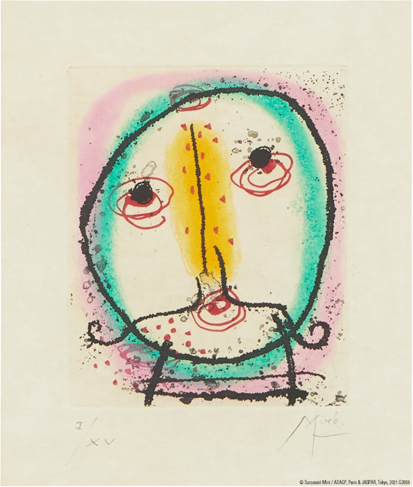 La Bague D'Aurore: one plate (Dupin 137; Cramer 45) by Joan Miró
