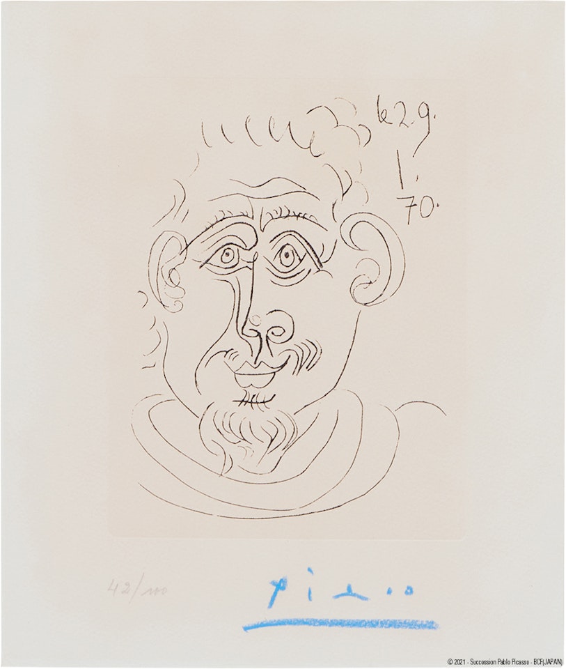 Tete d’Homme au Bouc (Baer) by Pablo Picasso