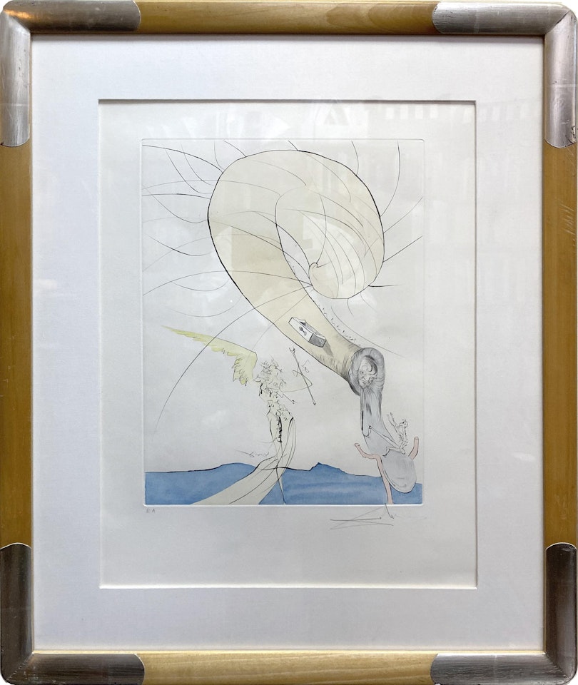 Freud with a Snails Head by Salvador Dali