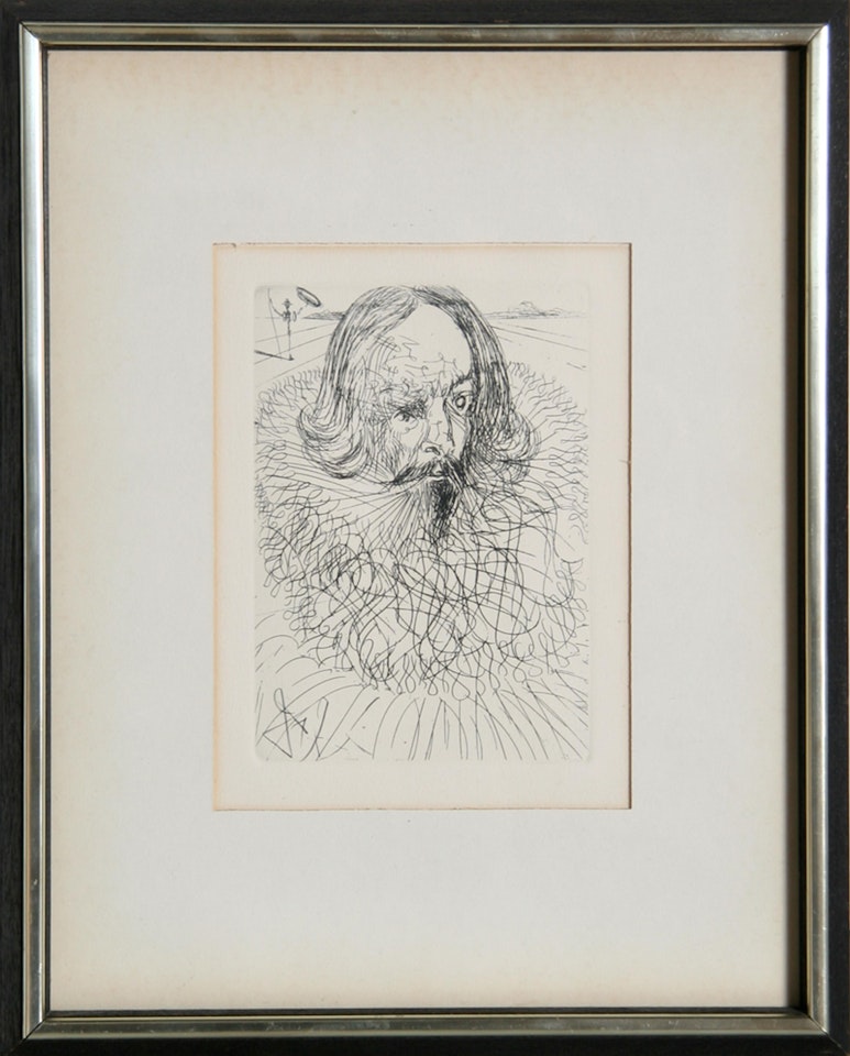 Cervantes - From the "Five Spanish Immortals" Series by Salvador Dali