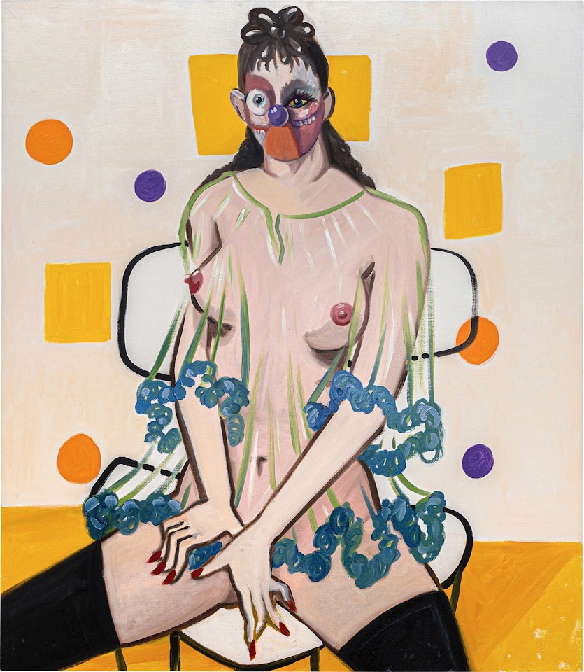 Seated Harlequin by George Condo