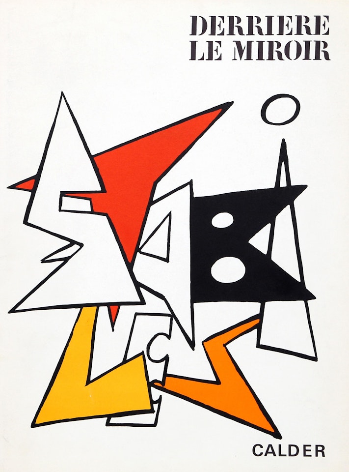 Stabiles I (Cover) from Derriere Le Miroir by Alexander Calder