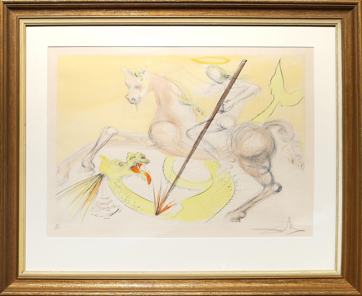 St Georges et le Dragon by Salvador Dali