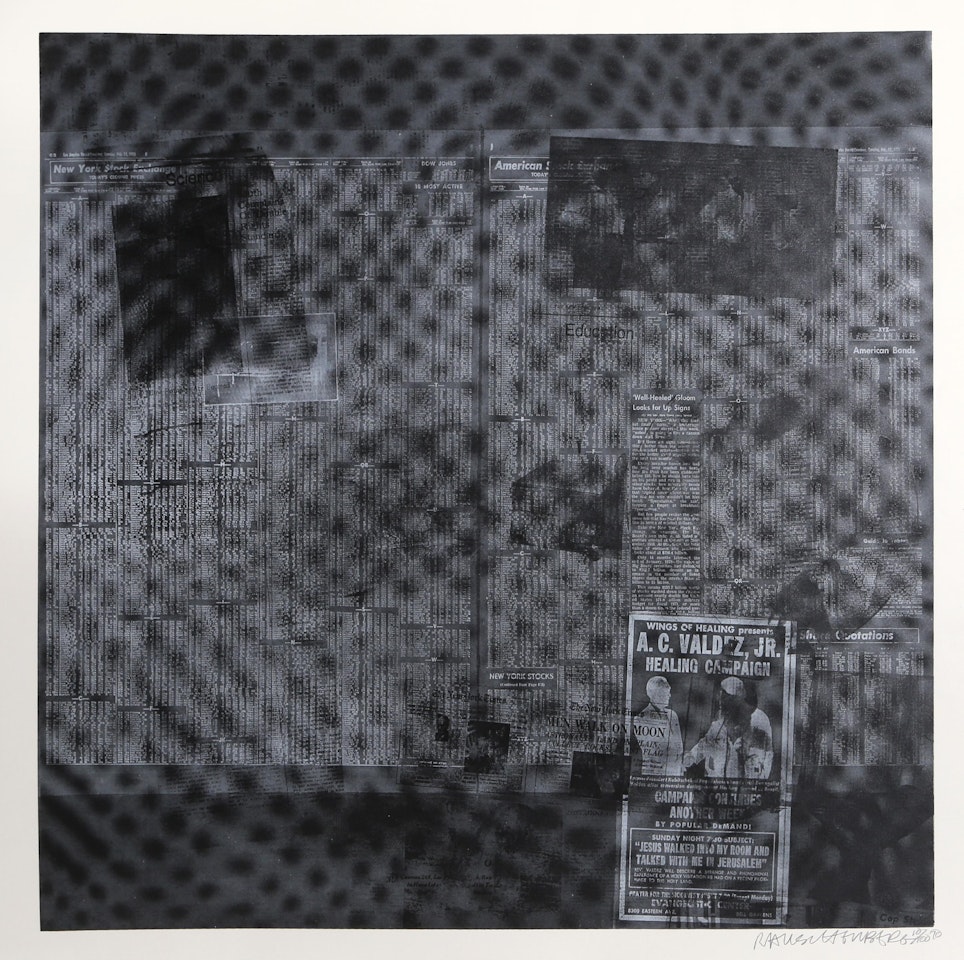 Surface Series from Currents, #51 by Robert Rauschenberg