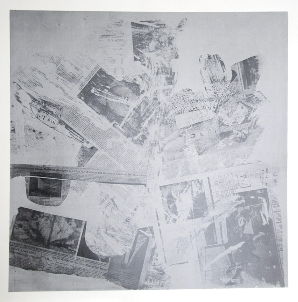 Features from Currents, #60 by Robert Rauschenberg