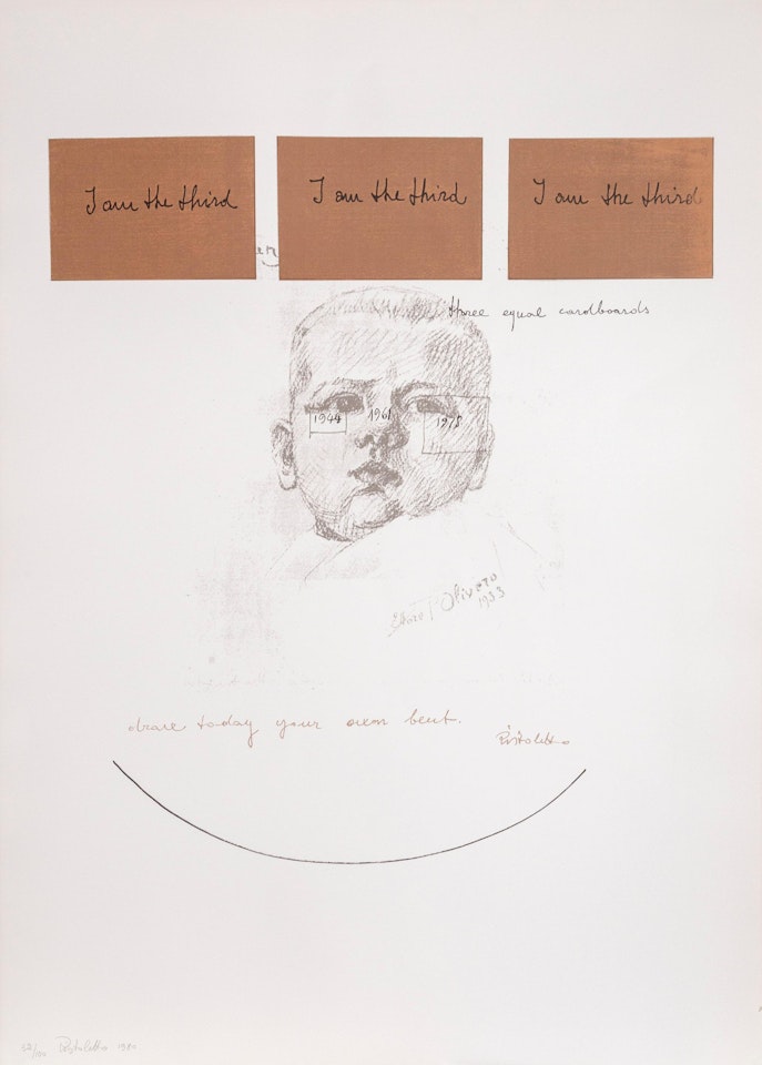 No. 6; I Am the Third by Michelangelo Pistoletto
