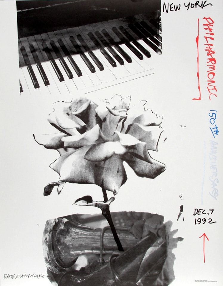 New York Philharmonic 150th Anniversary by Robert Rauschenberg