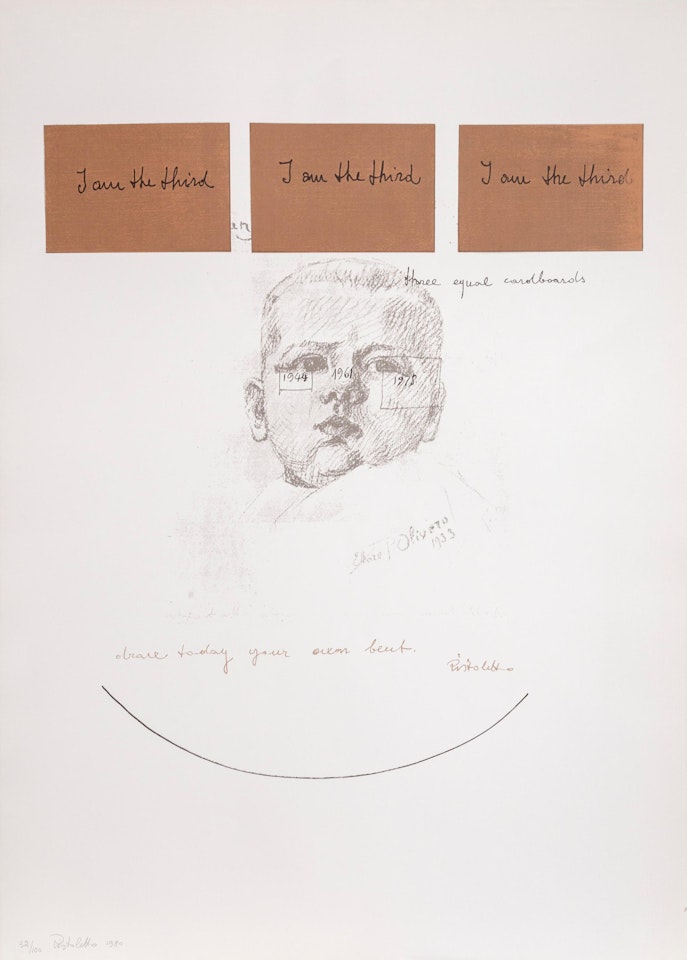 No. 6; I Am the Third by Michelangelo Pistoletto